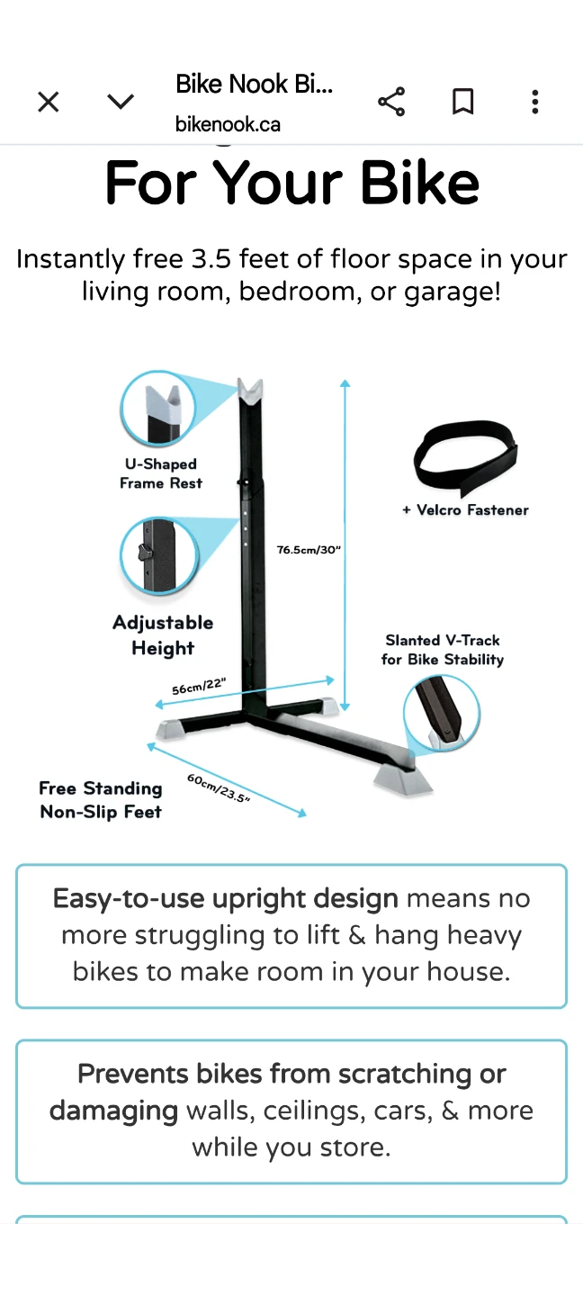 BikeNook Vertical Bike Storage Stand - photo 2