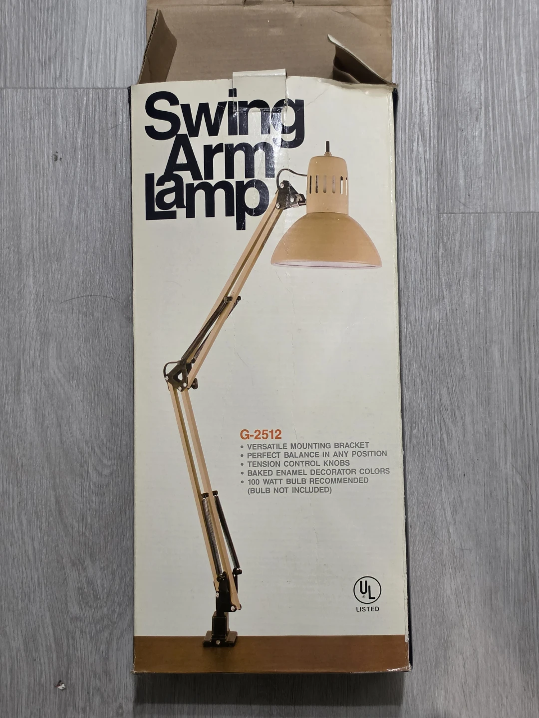 Red Swing Arm Lamp G-2512