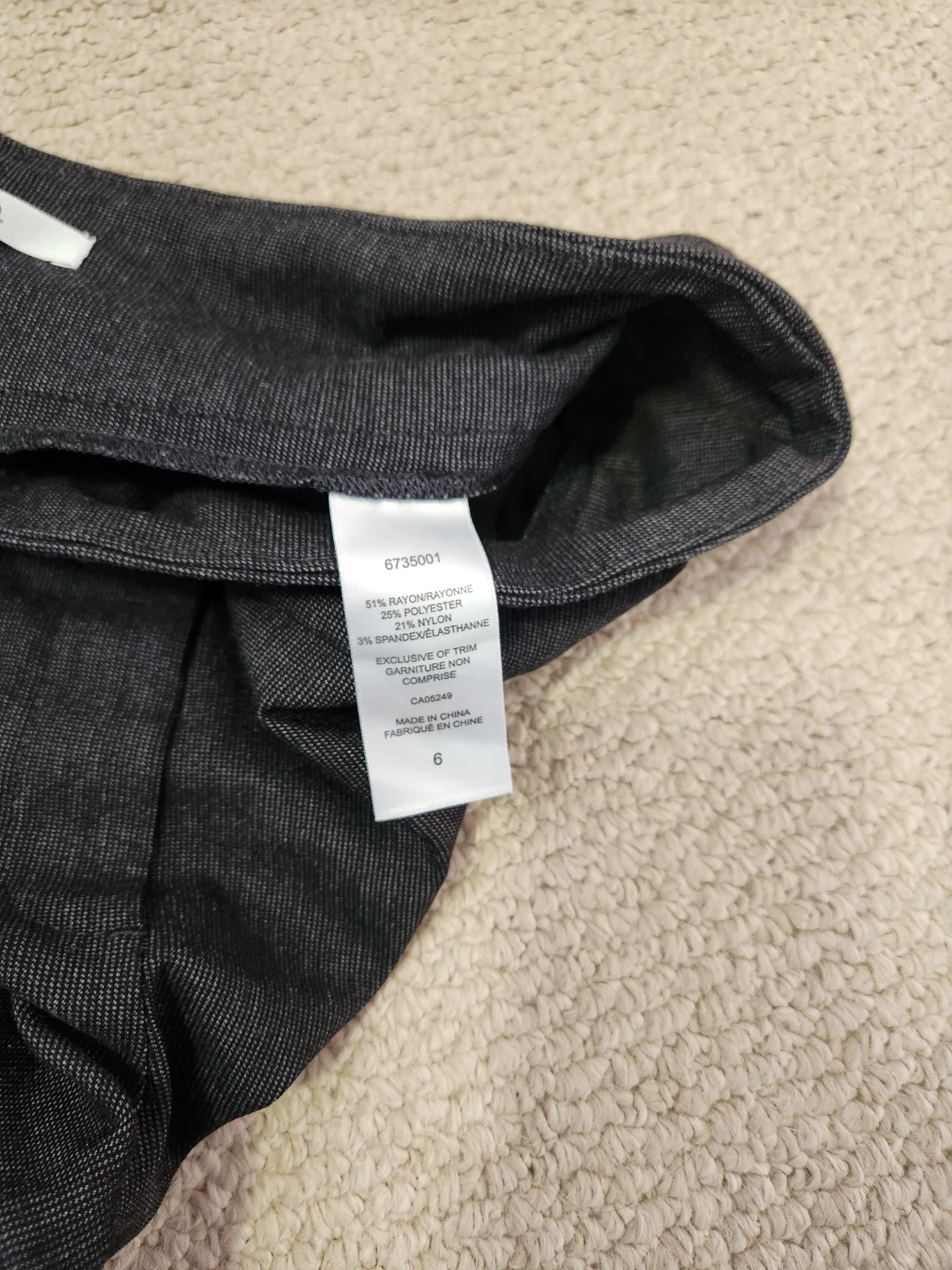 Women's Charcoal Grey Pants Size 6 ❤️ - photo 3