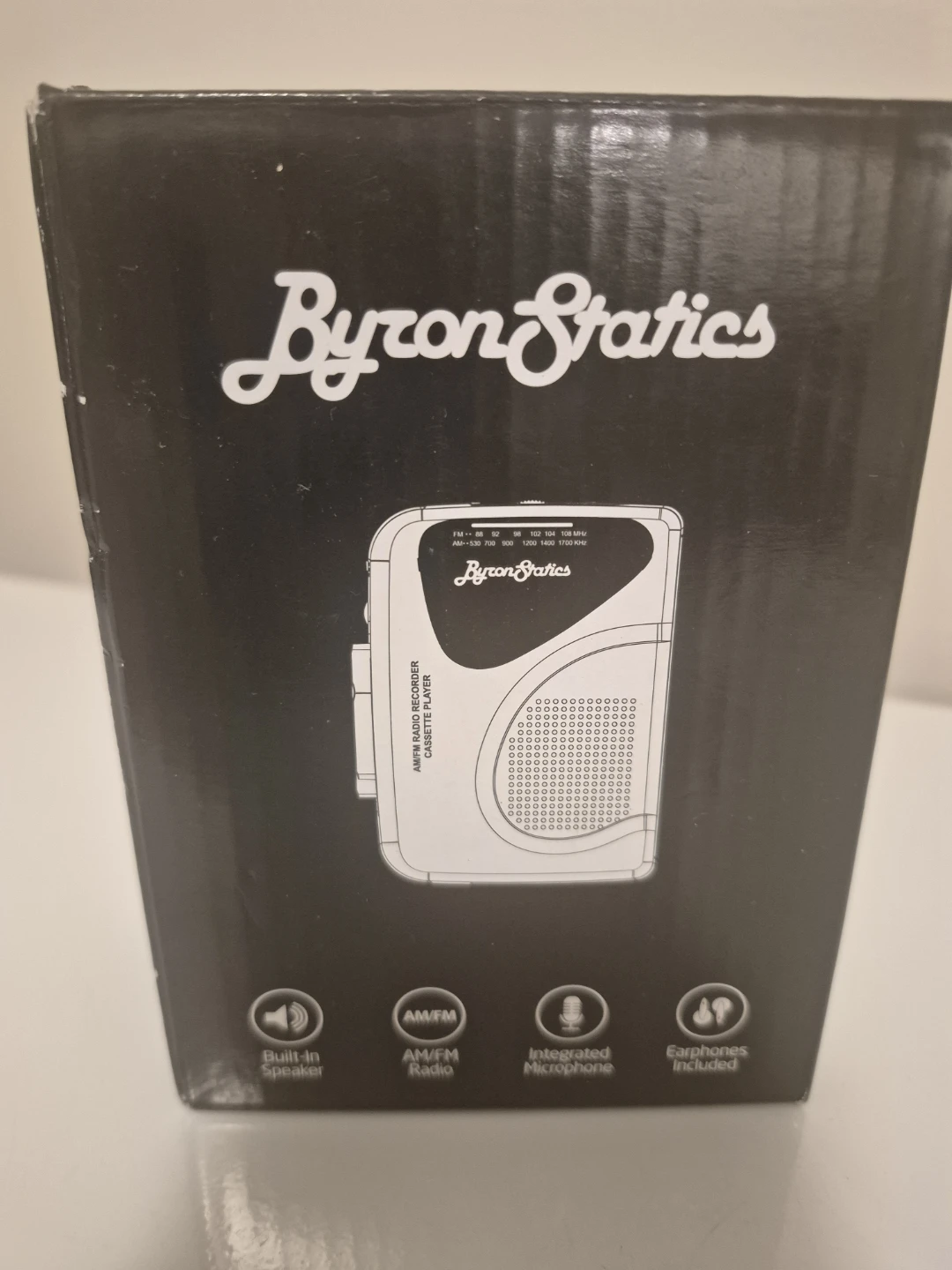 Byron Statics KCS-315 AM/FM Radio Cassette Player Recorder 🥕