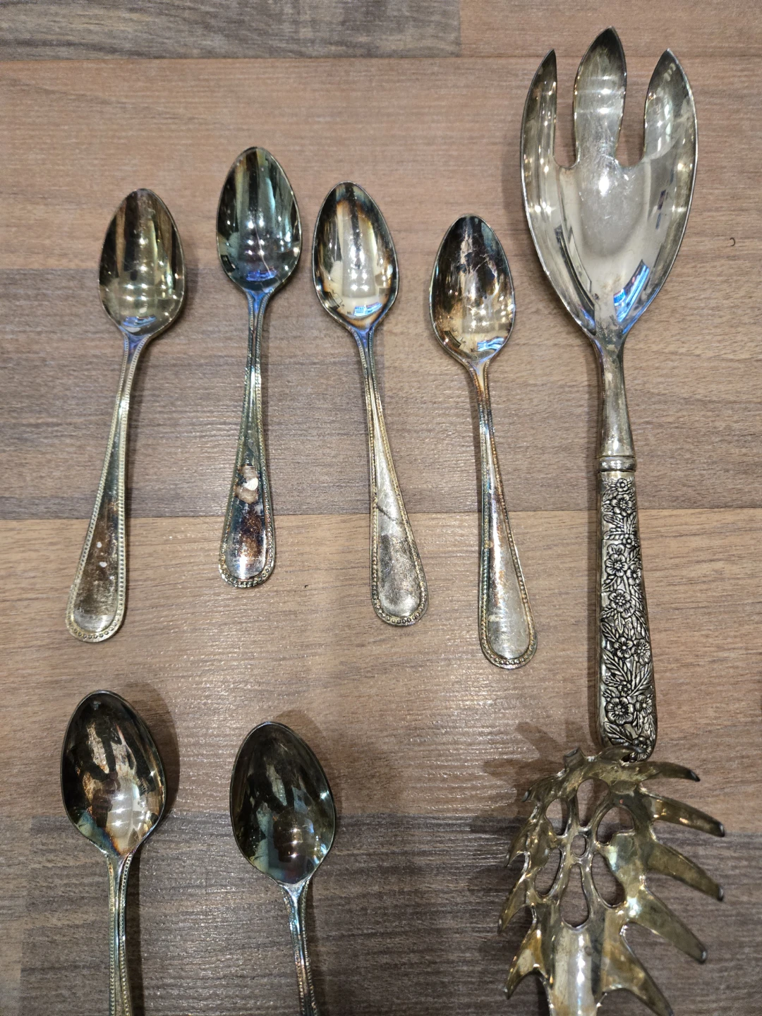Vintage Silver Plated Serving Utensil Set - photo 2