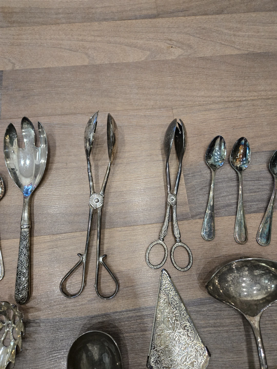 Vintage Silver Plated Serving Utensil Set - photo 3