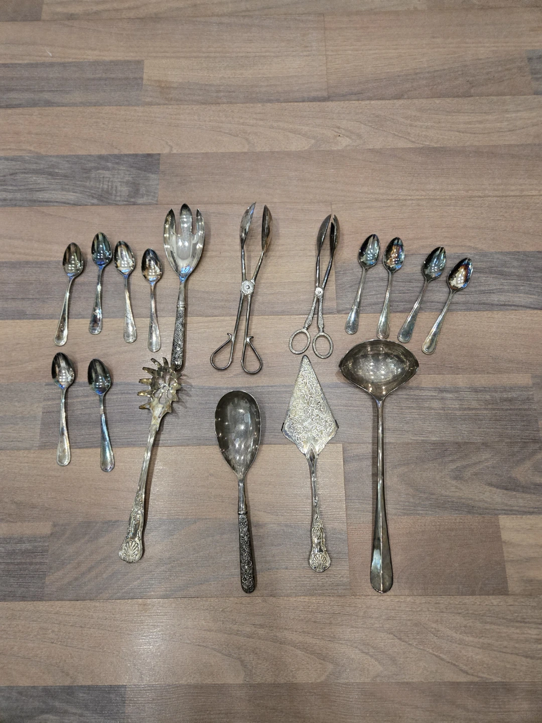 Vintage Silver Plated Serving Utensil Set - photo 4