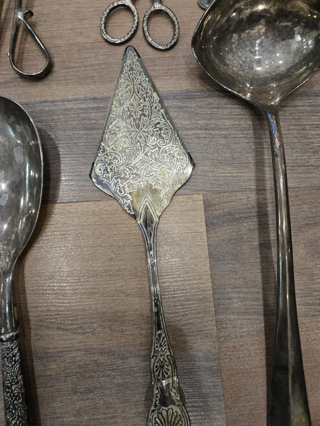 Vintage Silver Plated Serving Utensil Set - photo 5