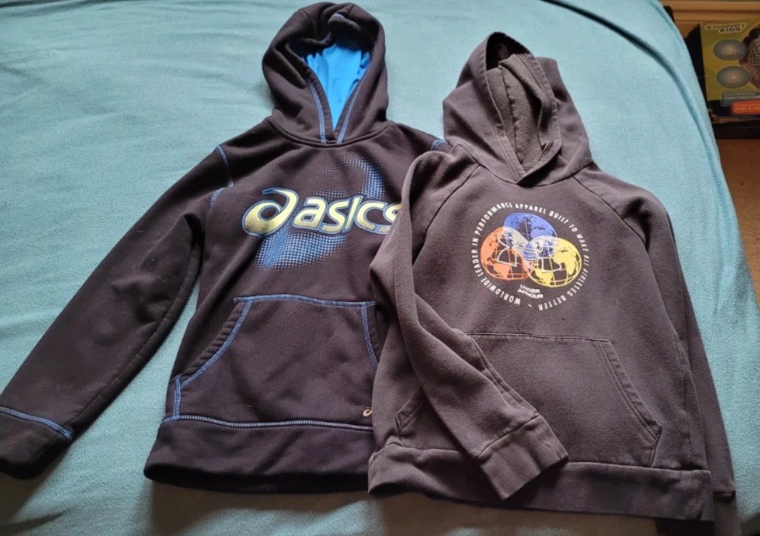 Asics and Under Armour Hoodies Bundle