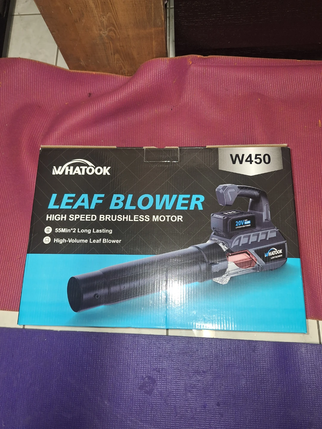 Whatook W450 Leaf Blower - High Speed Brushless Motor