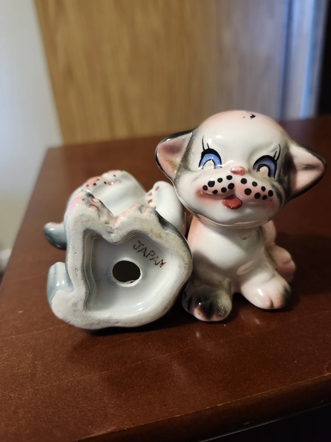 1960s Ceramic Cat Salt and Pepper Shakers - Japan - photo 3