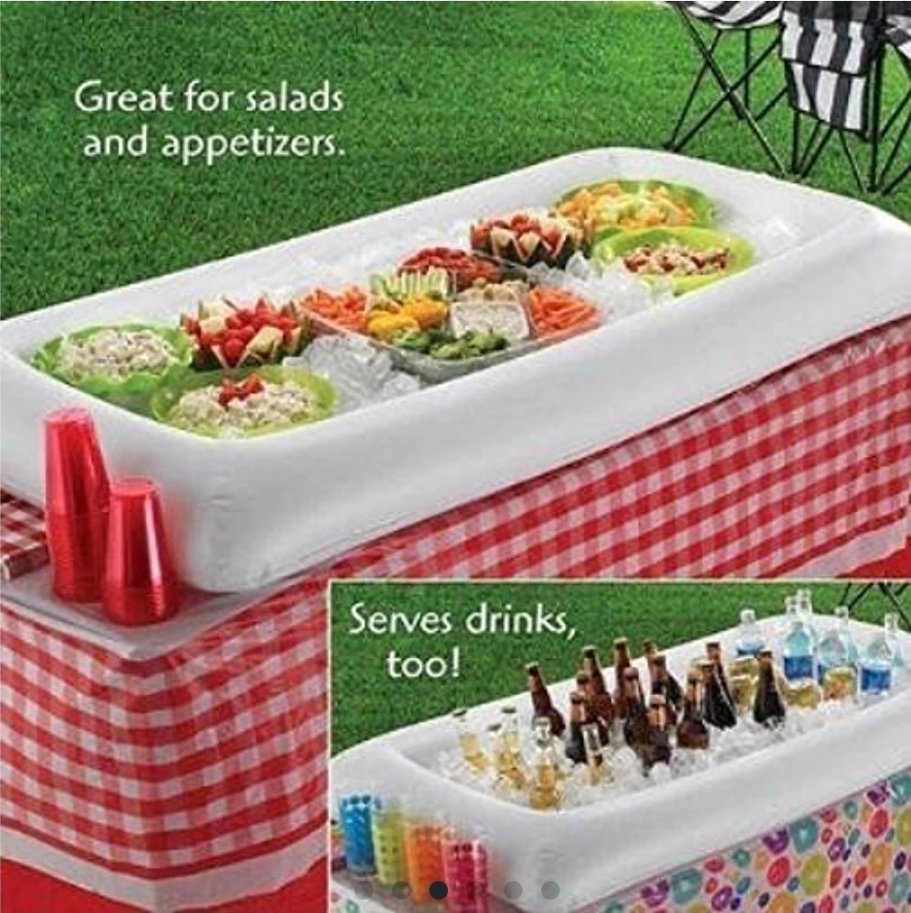 Inflatable Pool Table Serving Bar, 3 Pack w/ Pump, Large - photo 5