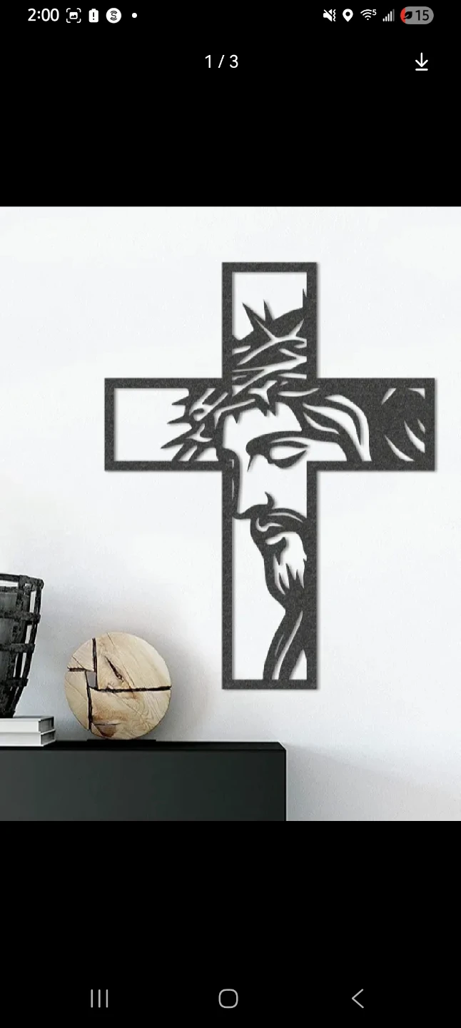 Jesus Christ plastic Wall Art Cross