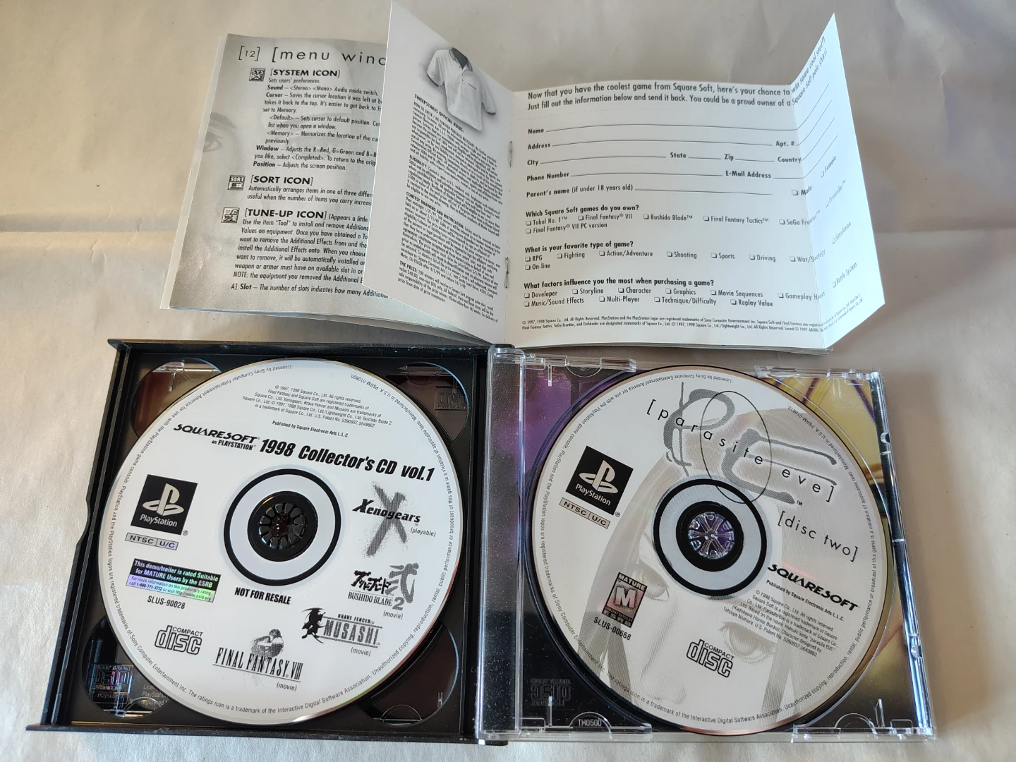 Parasite Eve PS1 CIB complete black label - photo 5