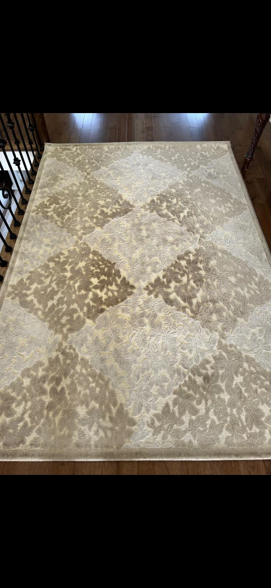 Area Rug with Leaf Pattern - photo 2