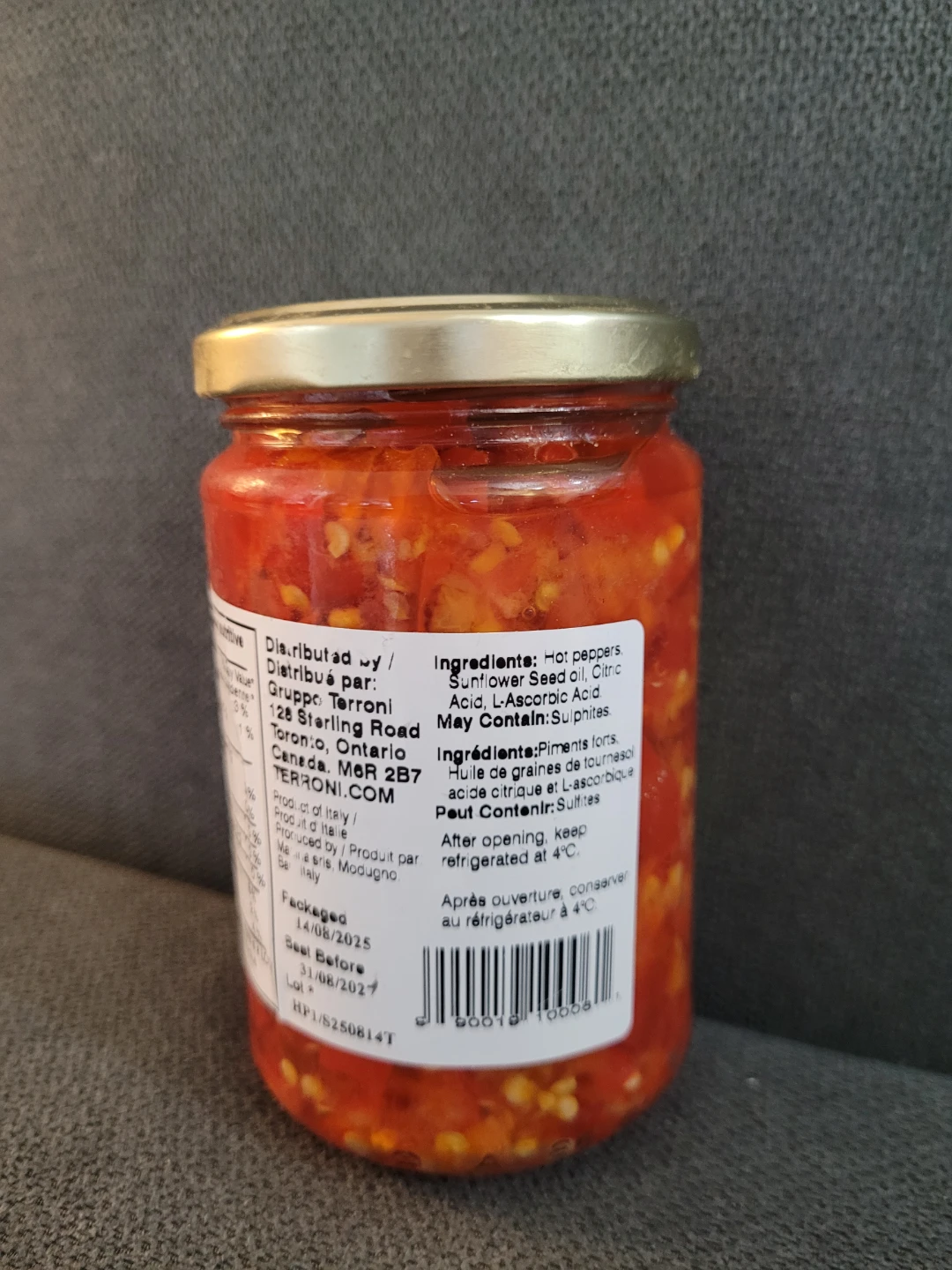 Terroni Peperoncini Piccanti Hot Chilli Peppers - photo 2