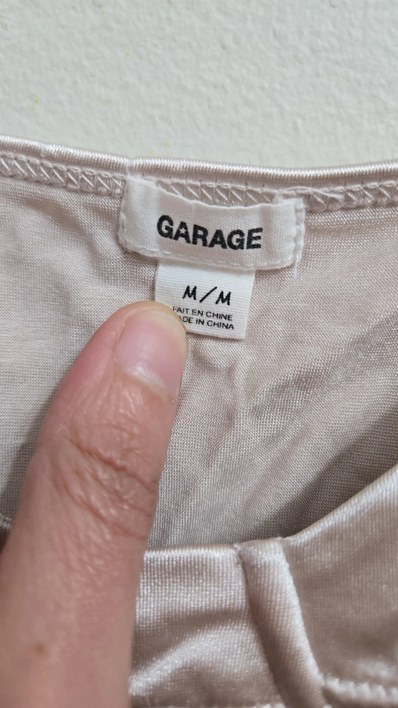 Garage Satin Corset Crop Top & Le Château White Skirt Set - photo 2