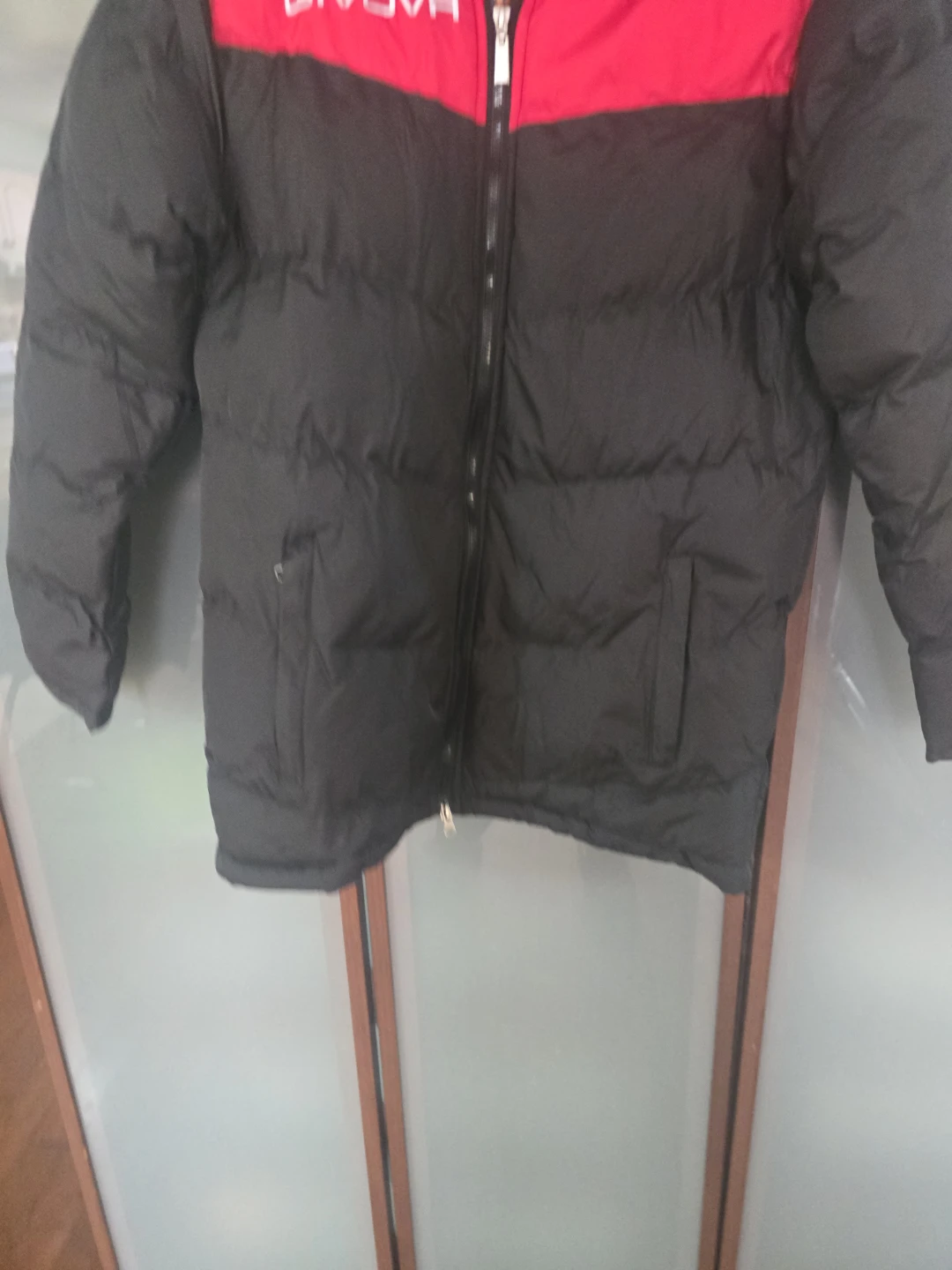 Givova Puffer Jacket - Black/Red - Size M - photo 2