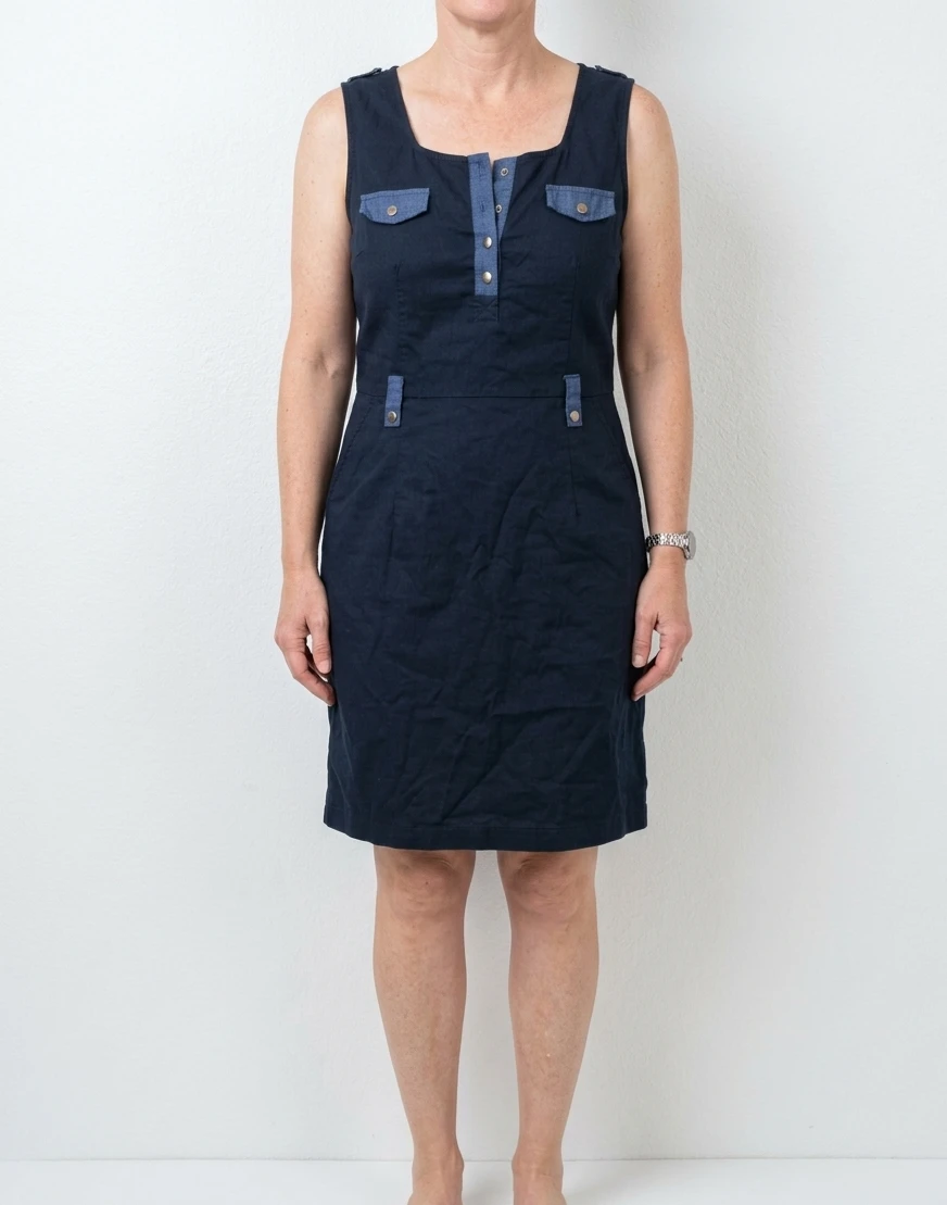 Black Sleeveless Dress Honigmen size L