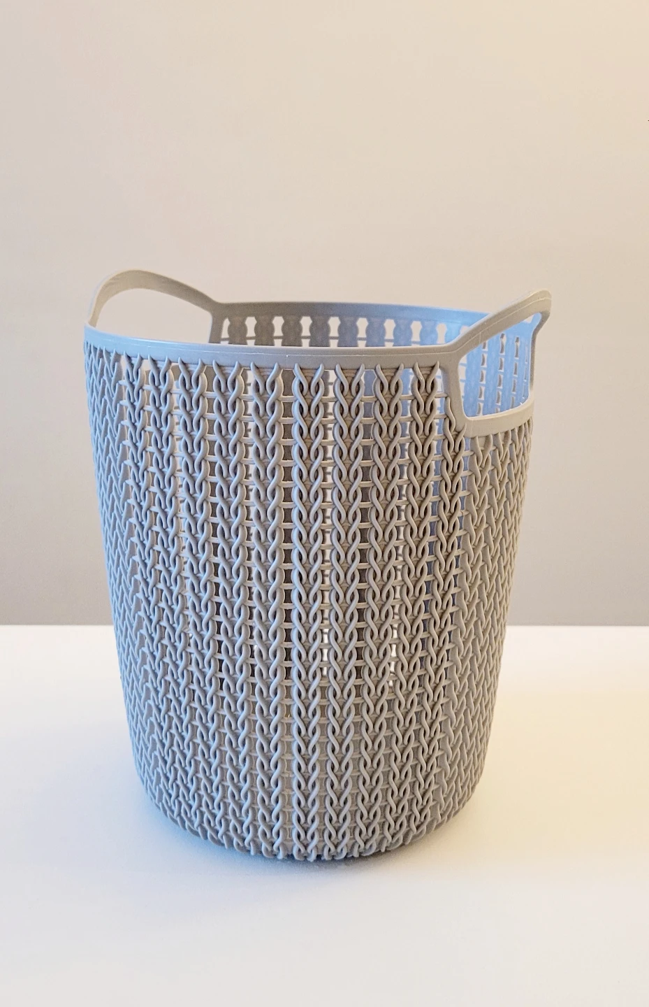Grey Storage Basket with Handles