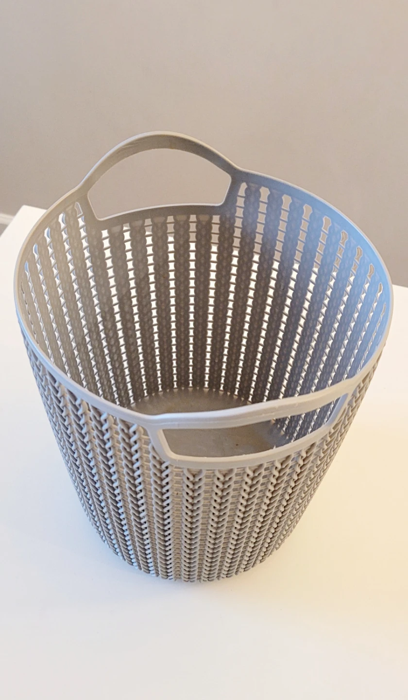 Grey Storage Basket with Handles - photo 2