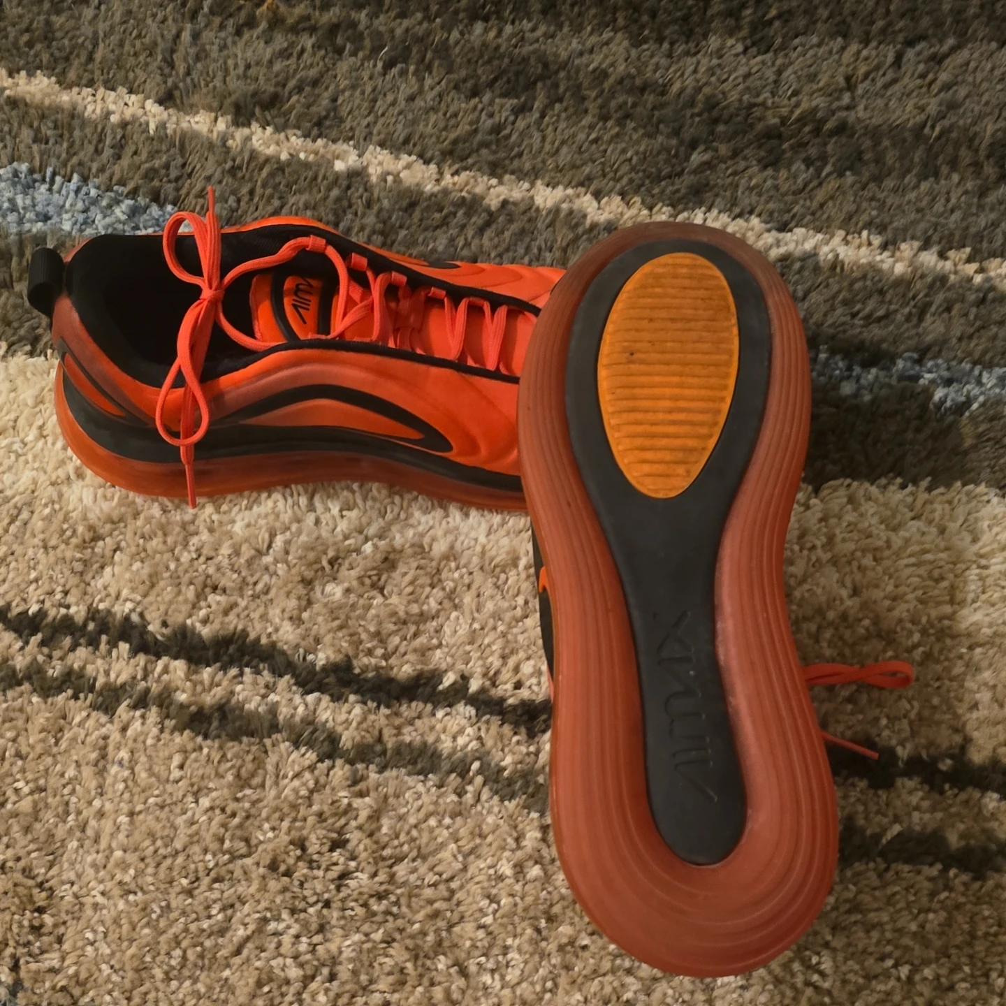 Nike Air Max 720 Orange Black Sneakers - photo 5