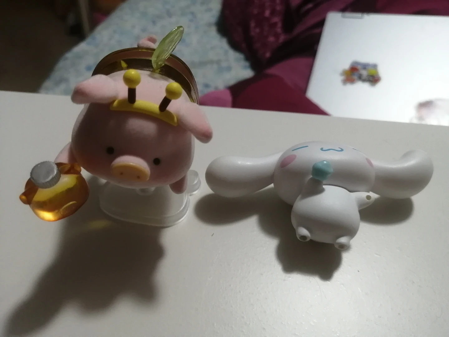lu lu pig and cinnamoroll blindbox figures