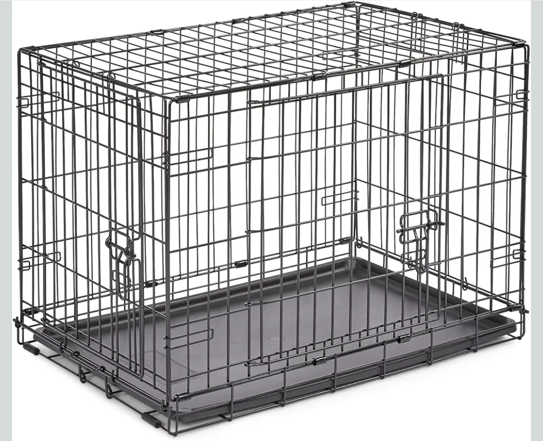 36 inch Black Wire Dog Crate with Plastic Tray - photo 2