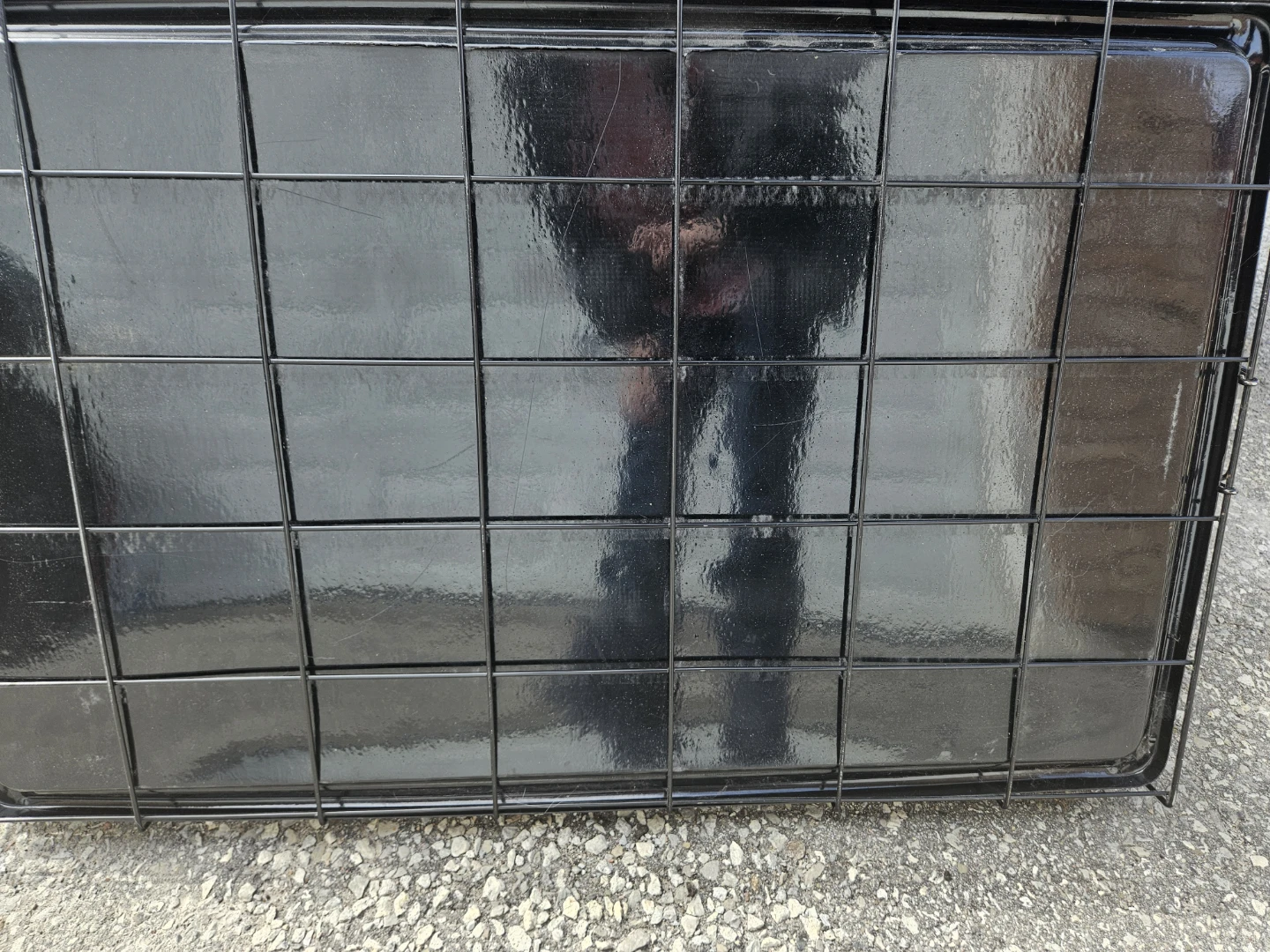36 inch Black Wire Dog Crate with Plastic Tray - photo 3