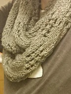 Grey/Green Knit Scarf - photo 2