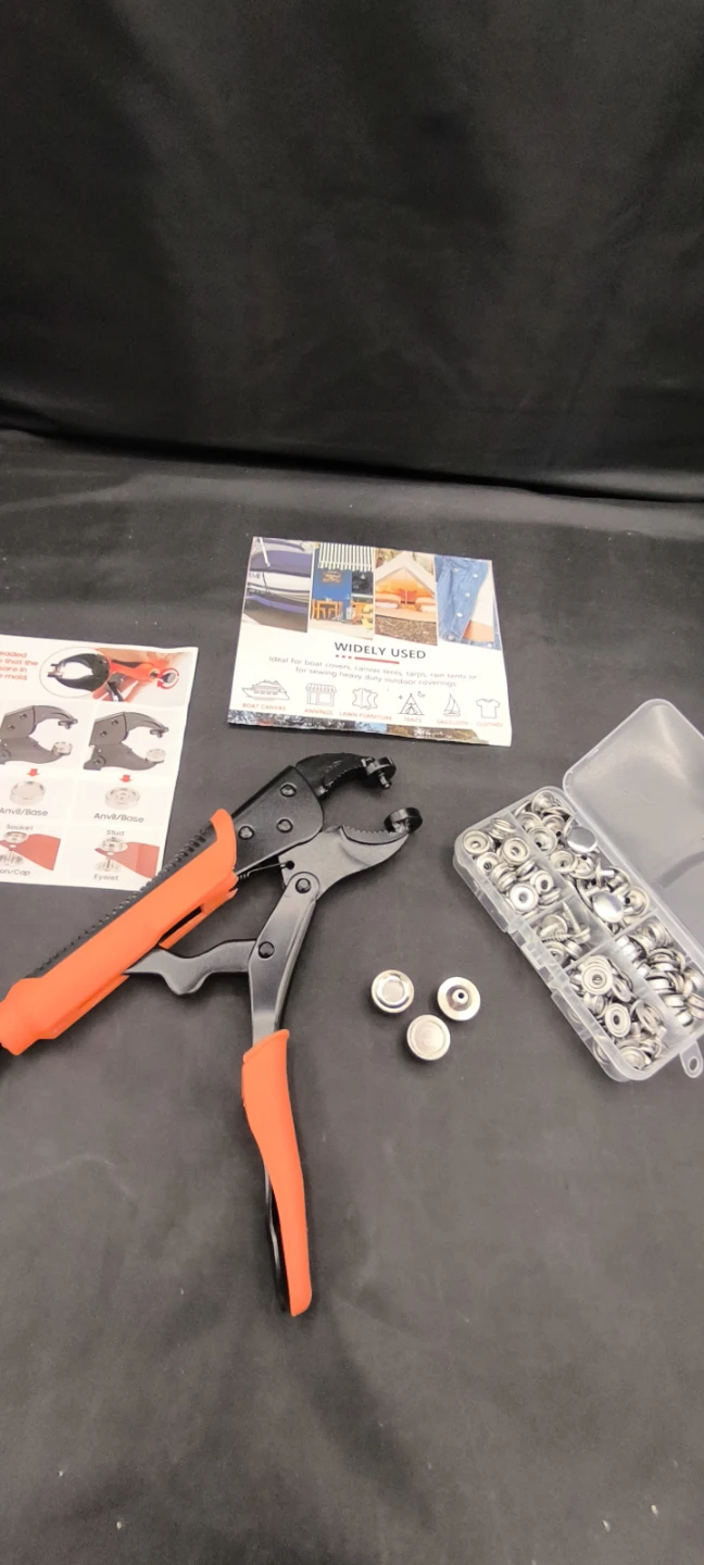 Snap Fastener Kit with Pliers