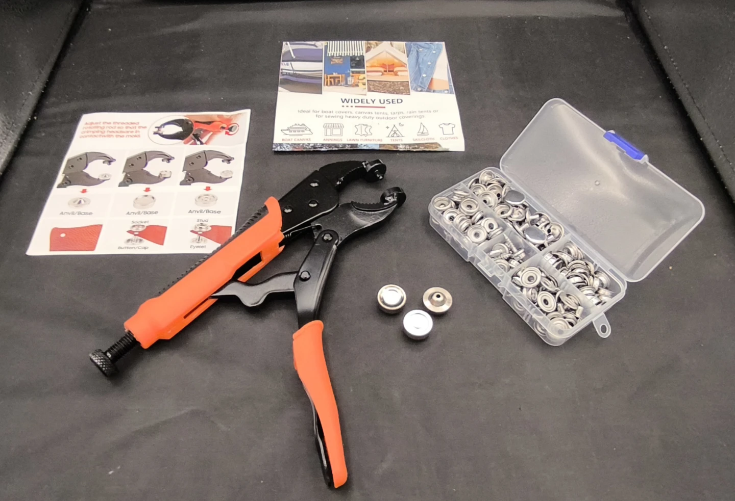 Snap Fastener Kit with Pliers - photo 2