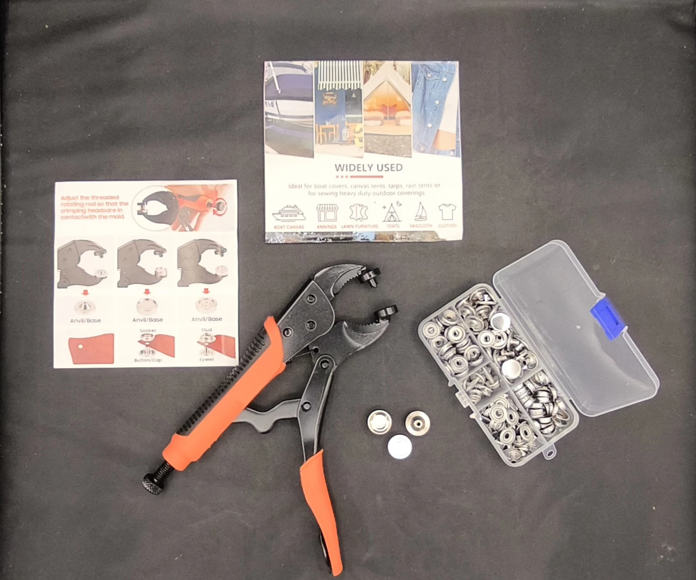 Snap Fastener Kit with Pliers - photo 3