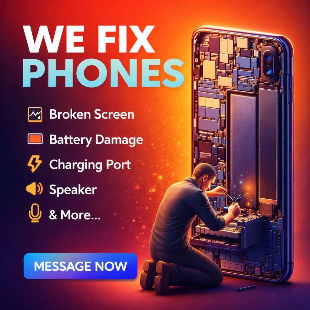 Phone Repair Services - Broken Screens, Batteries & More!