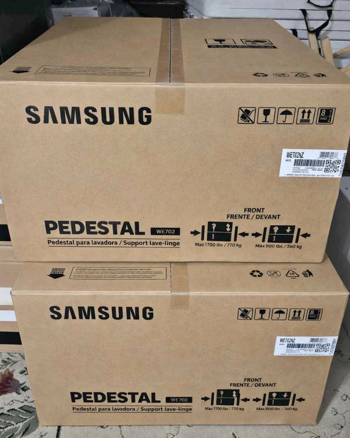 Samsung Pedestal for Bespoke Laundry Combo - Silver