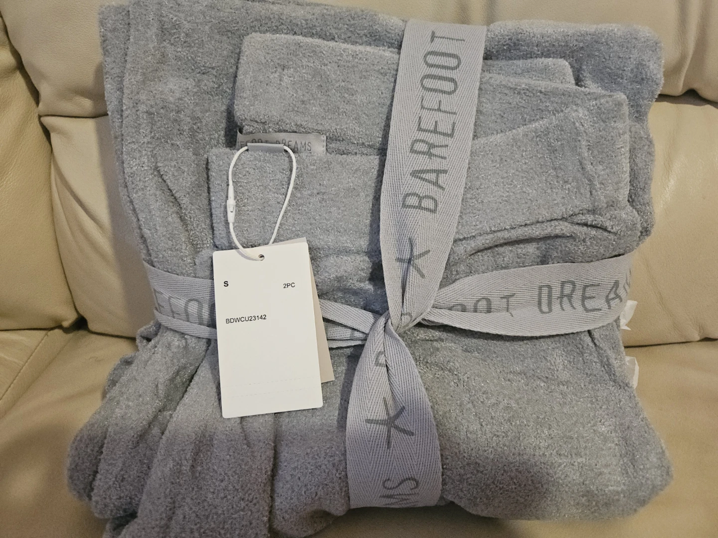 Barefoot Dreams Grey Heather 2-Piece Lounge Set - Size S - photo 2