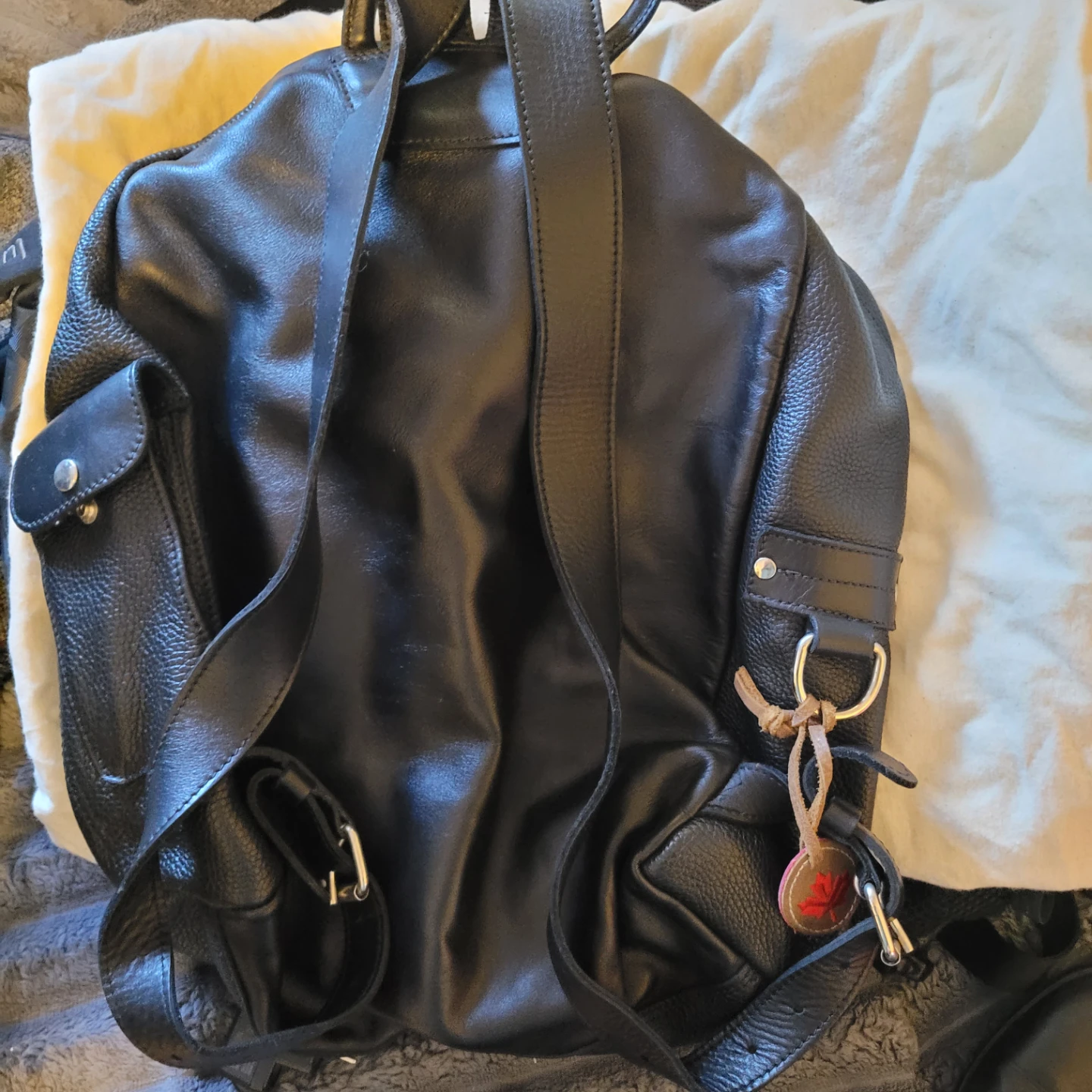 $300 Roots Genuine Leather Backpack - photo 4
