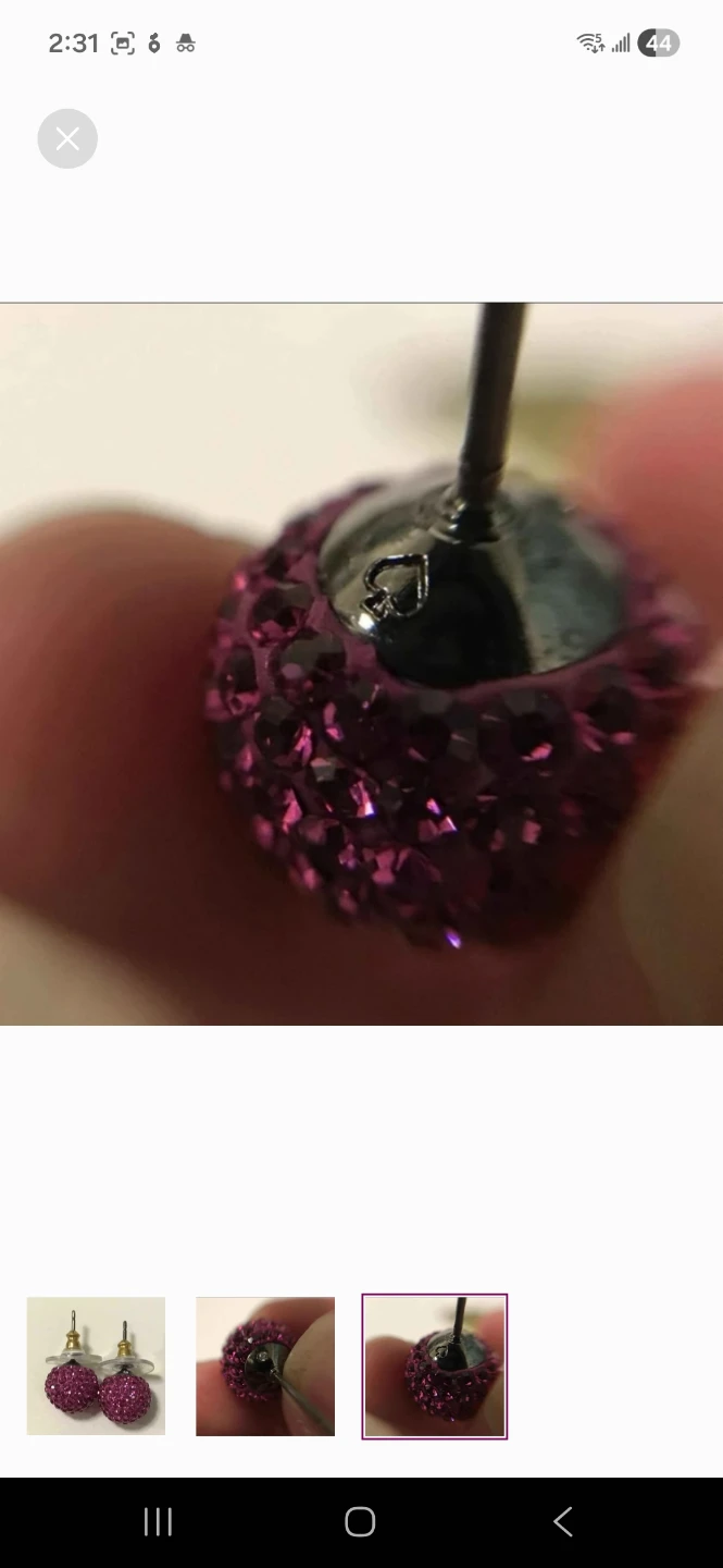 Kate Spade Pink Crystal Stud Earrings - photo 2