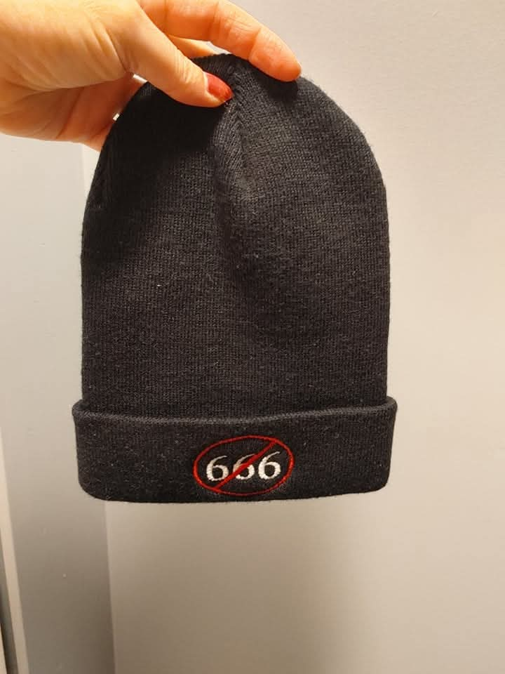 Black Beanie with "No 666" Logo - photo 2