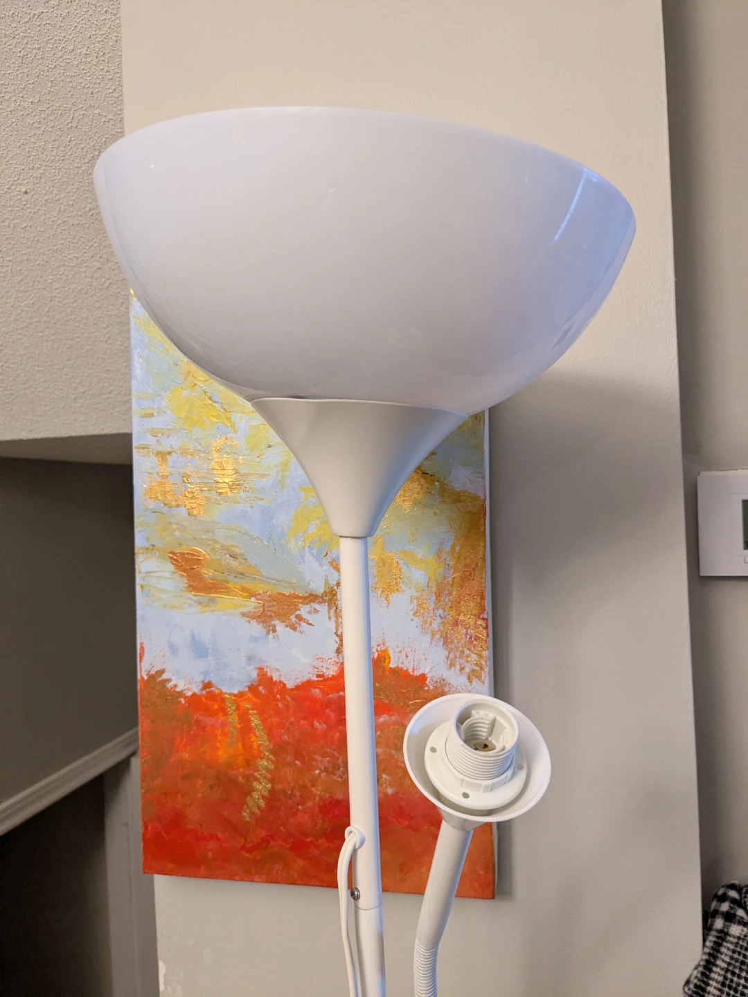 IKEA White Floor Lamp 6 feet tall - photo 2