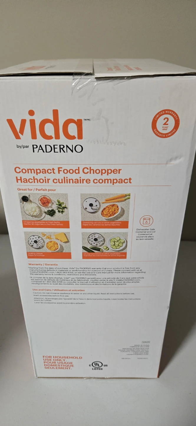Vida by Paderno Compact Food Chopper - photo 2
