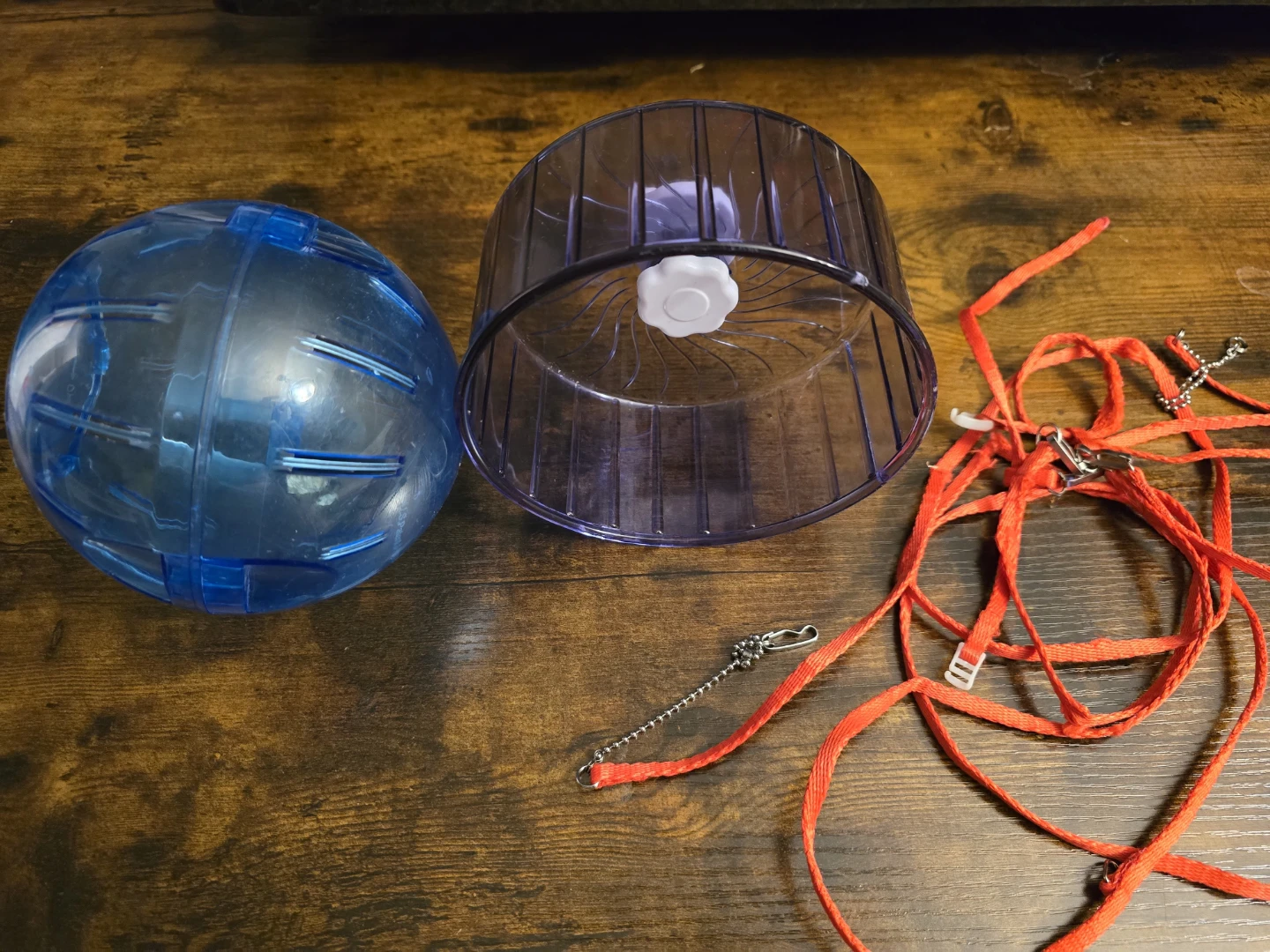 Hamster Exercise Ball, Wheel and Harness Set
