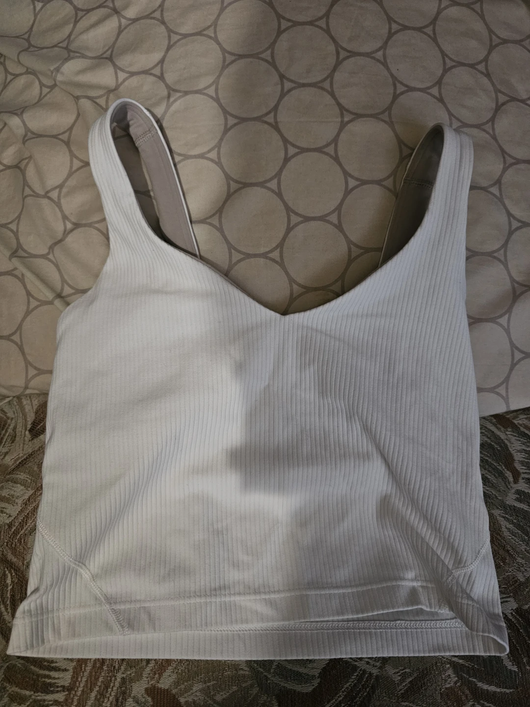 Lululemon Ribbed Tank Top White Size 6 - photo 2