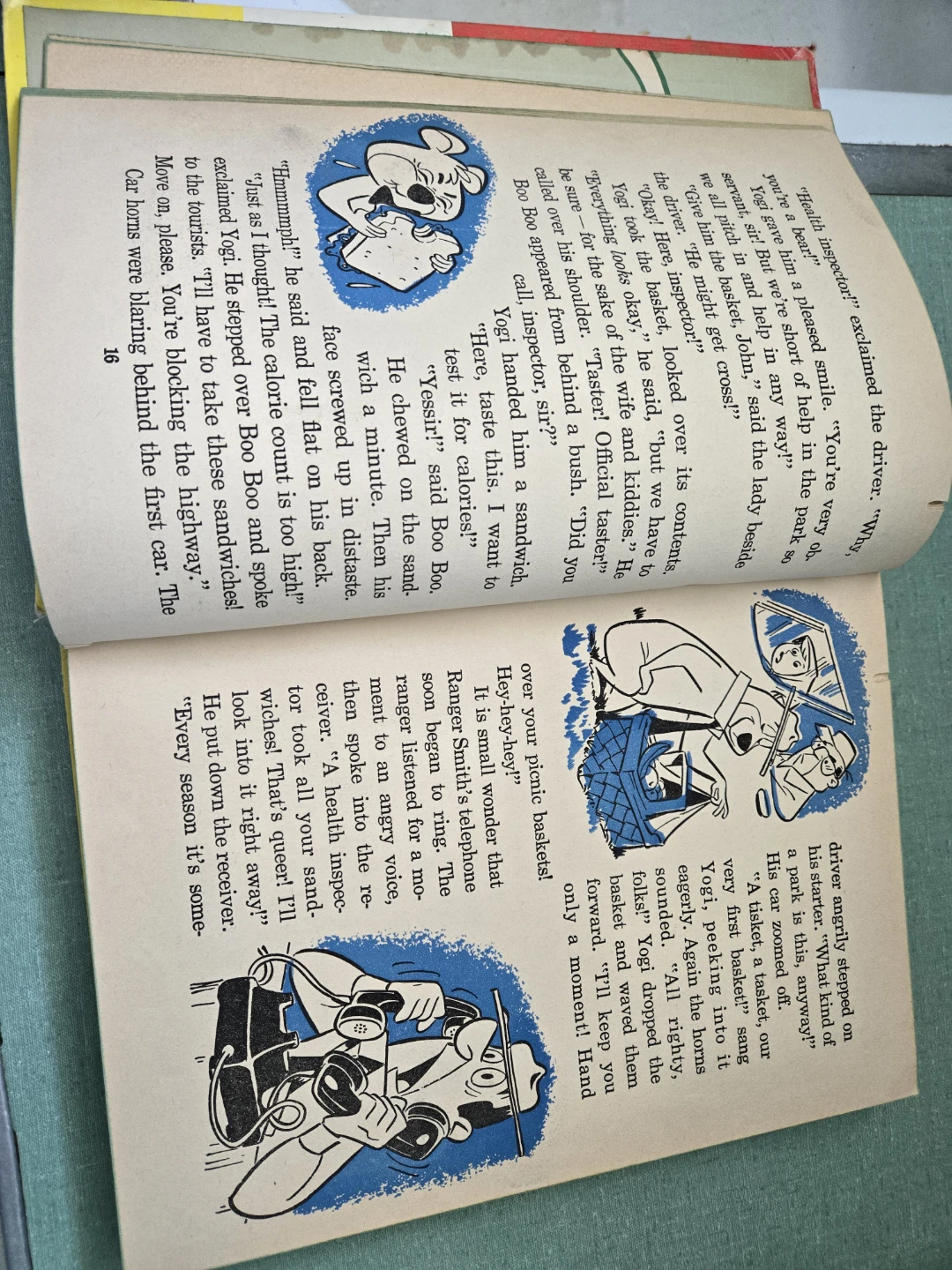 Vintage Huckleberry Hound Giant Story Book - photo 4
