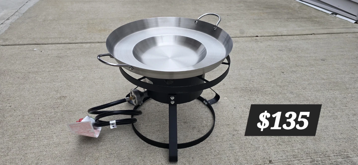 New Disco comal with Burner Stand
