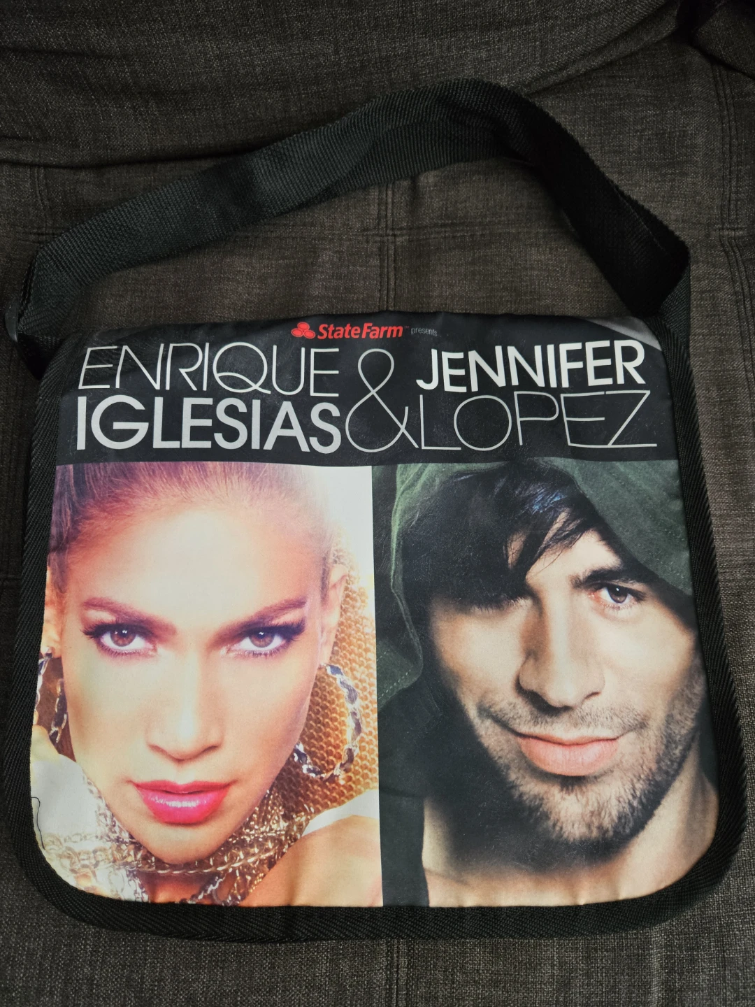 Enrique Iglesias & Jennifer Lopez Messenger Bag Tote NEW