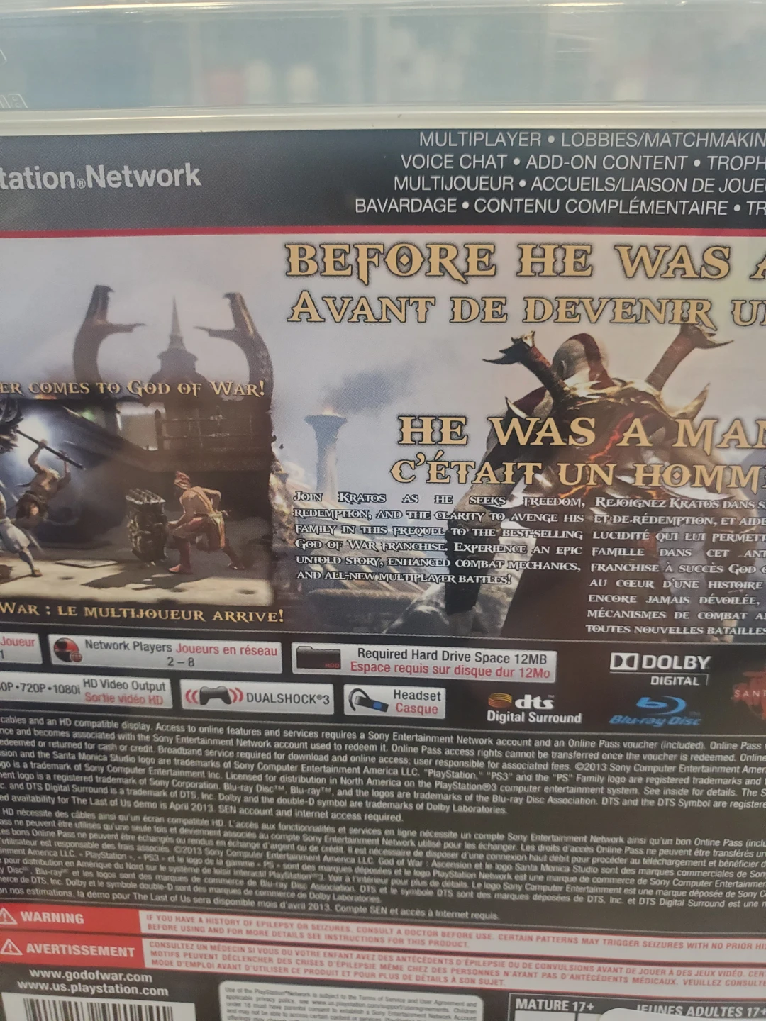 God of War: Ascension PS3 Video Game - photo 2