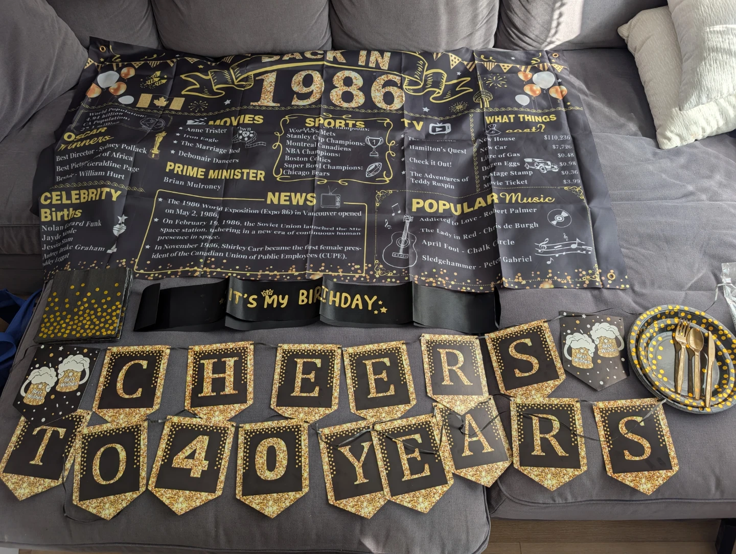 40th Birthday Party Decorations Bundle