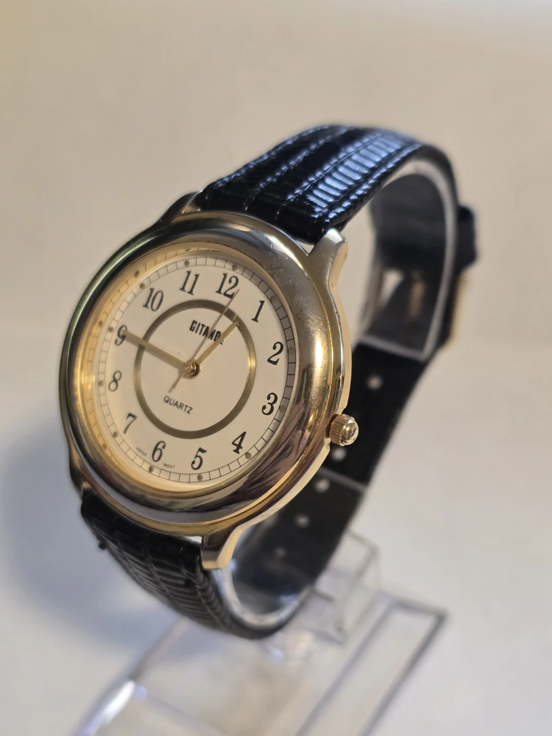 Large Men's Gitano Quartz Watch NEW BATTERY - photo 4