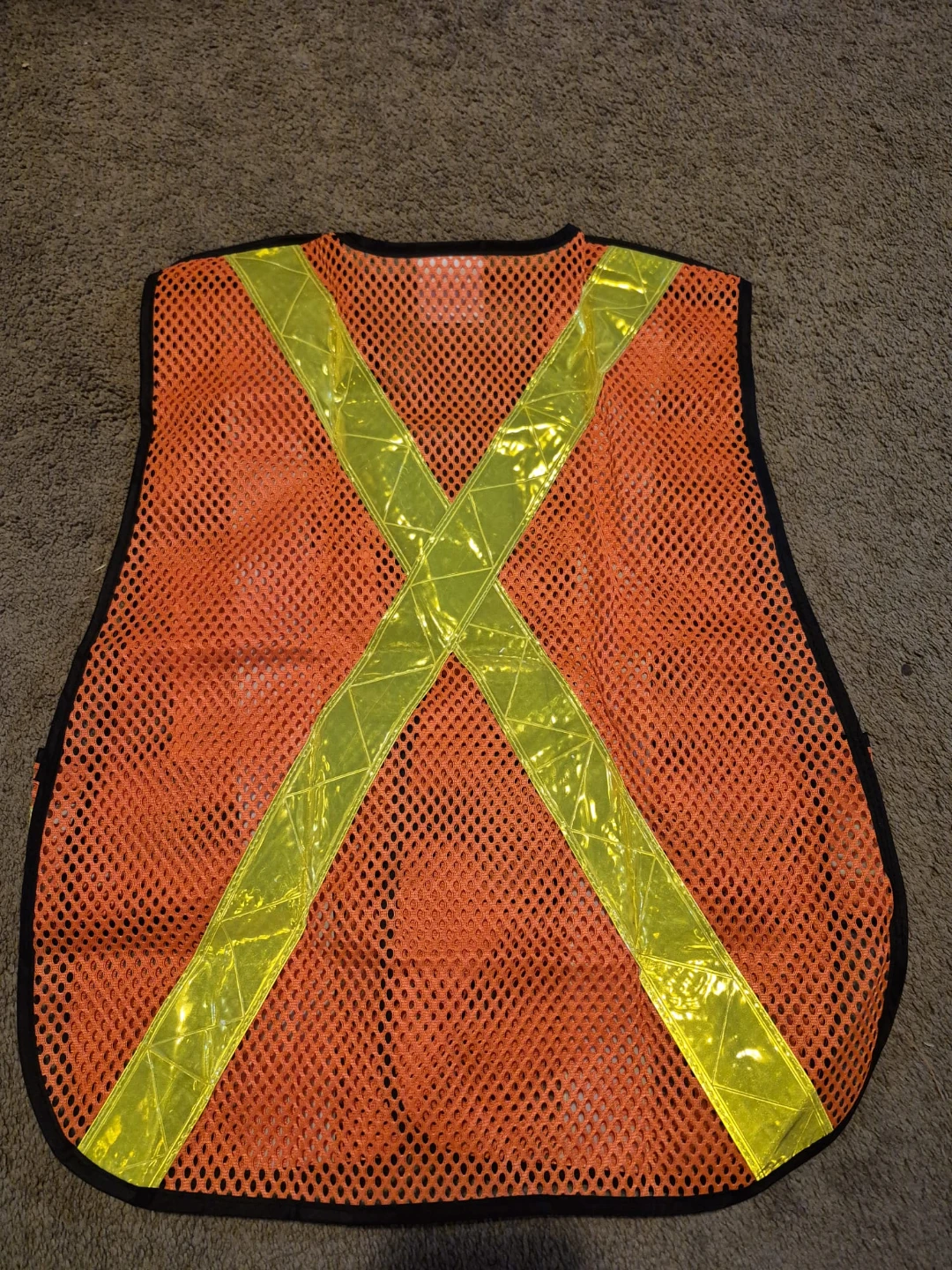 TWXPERT Orange Mesh Safety Vest with Reflective Strips - photo 2