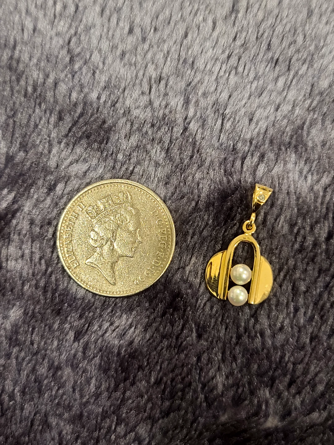 14K Gold Pearl Pendant - photo 2