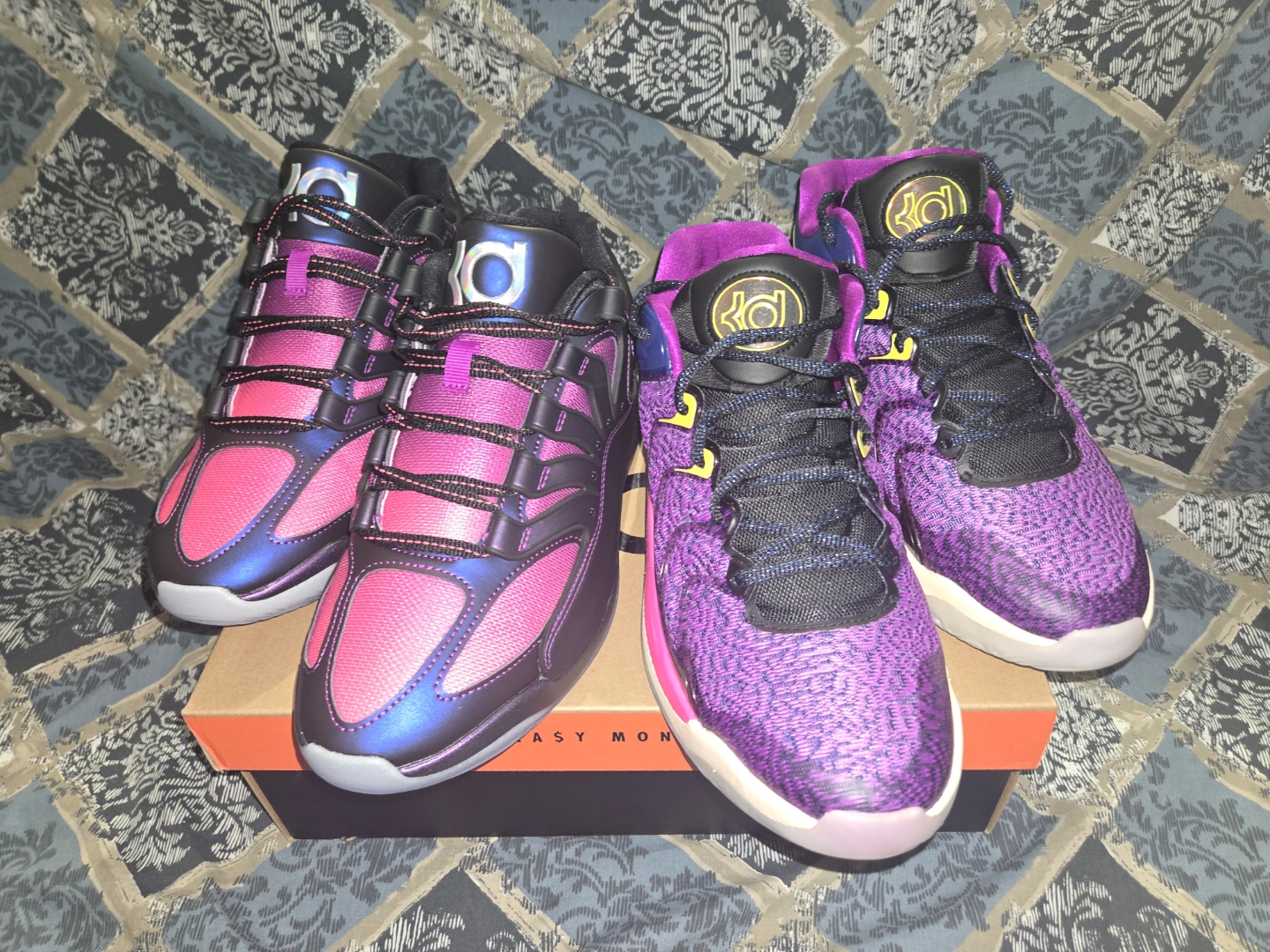 Nike KD 18 Eggplant and KD 17 Travel ball