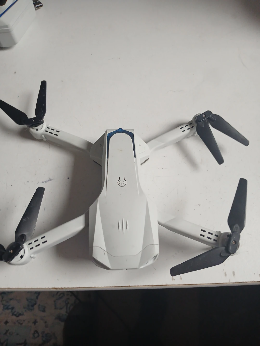 White Foldable Drone with Remote Control