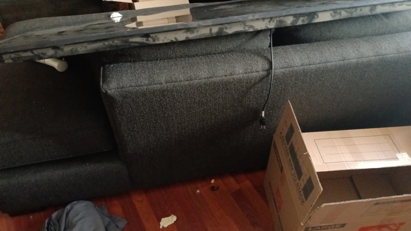 Dark Gray Sectional Couch 3 piece - photo 3
